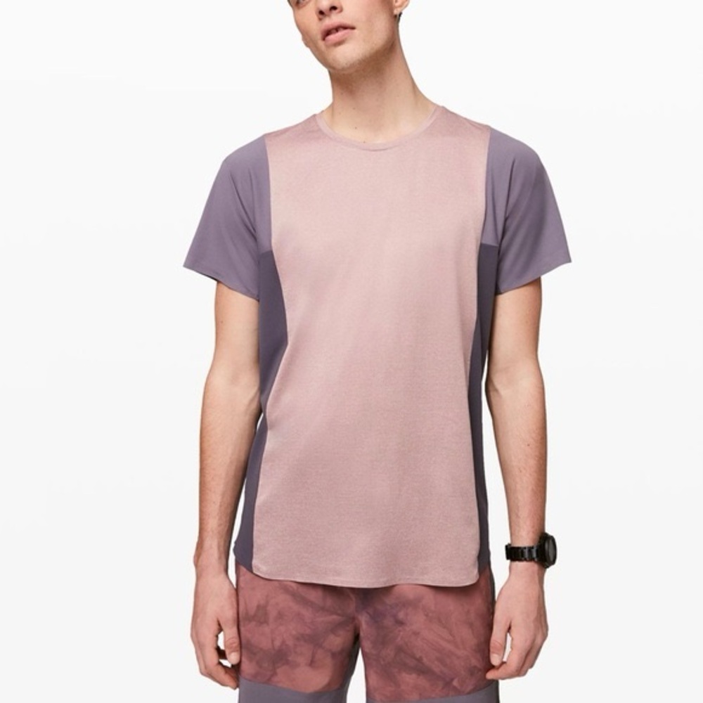 Lululemon x Robert Geller Take the Moment Short Sleeve Shirt Size Medium-Large
